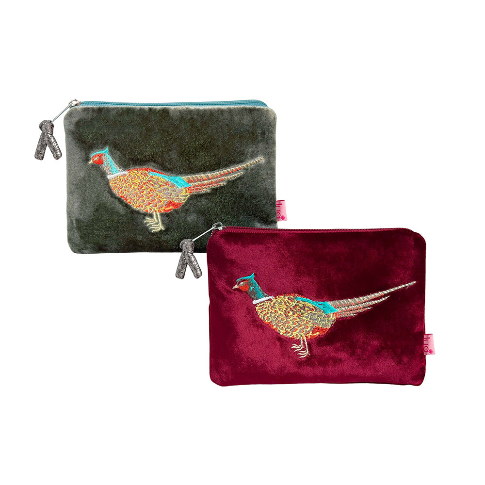 Pheasant Purse - Dark Sage, Lua