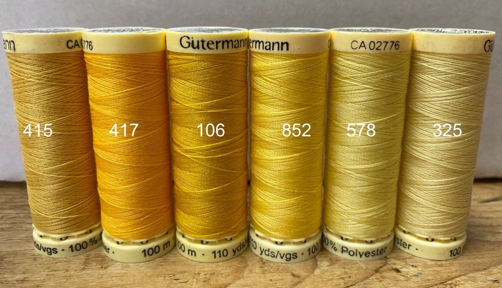 Gutterman sew all thread, 100% Polyester, 100metres, threads
