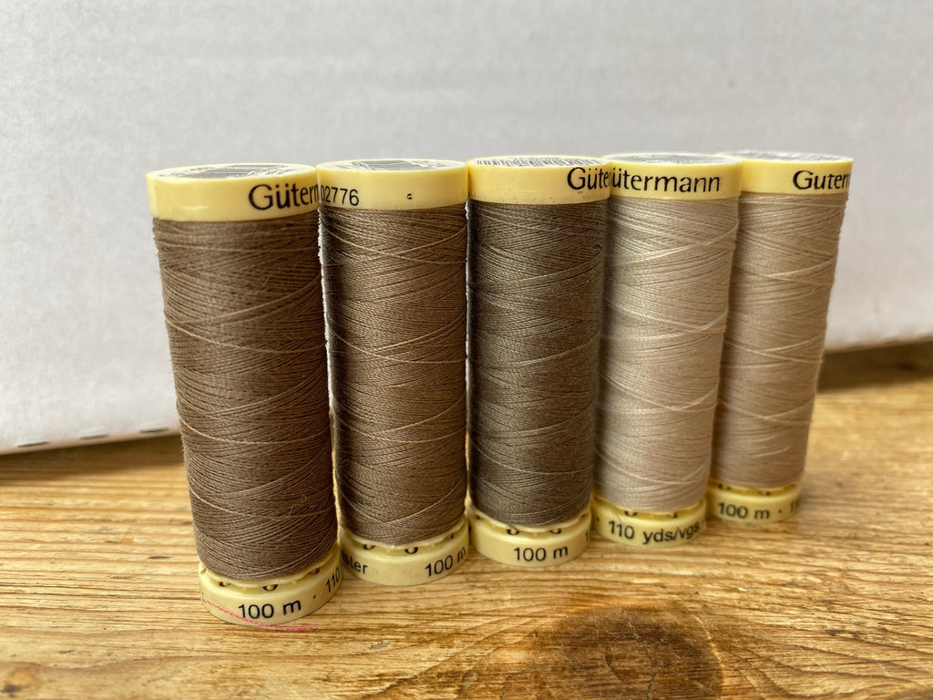 Gutterman sew all thread, 100% Polyester, 100metres, neutral threads
