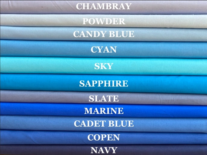 100% Cotton, Craft Cotton, Plain Fabrics, Colours, PER HALF METRE