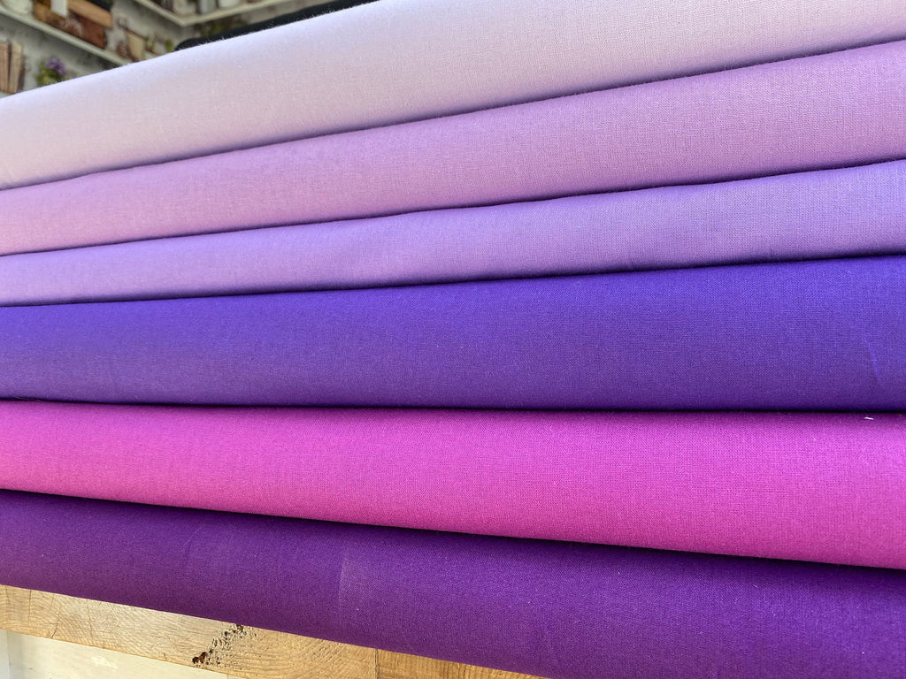 100% Cotton, Craft Cotton, Plain Fabrics, Colours, PER HALF METRE