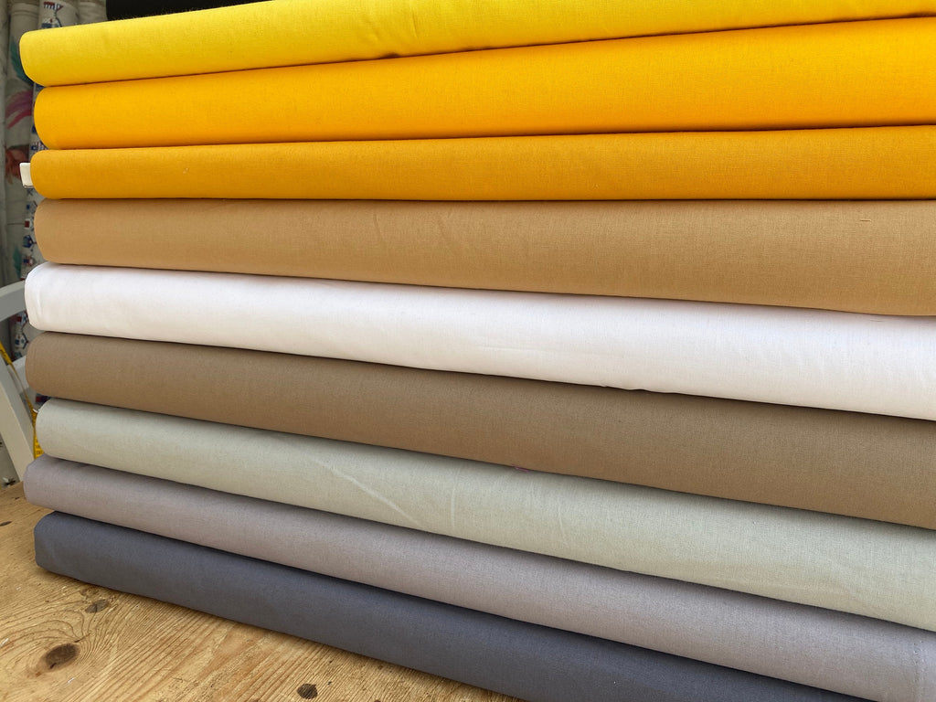 100% Cotton, Craft Cotton, Plain Fabrics, Colours, PER HALF METRE