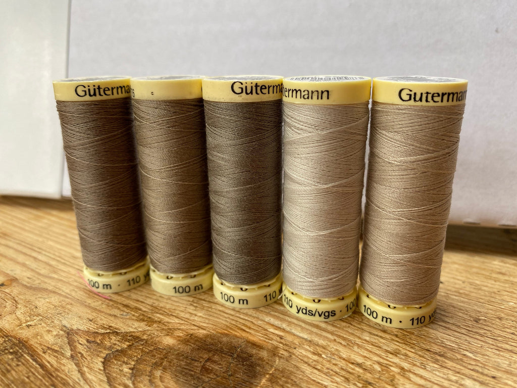 Gutterman sew all thread, 100% Polyester, 100metres, neutral threads