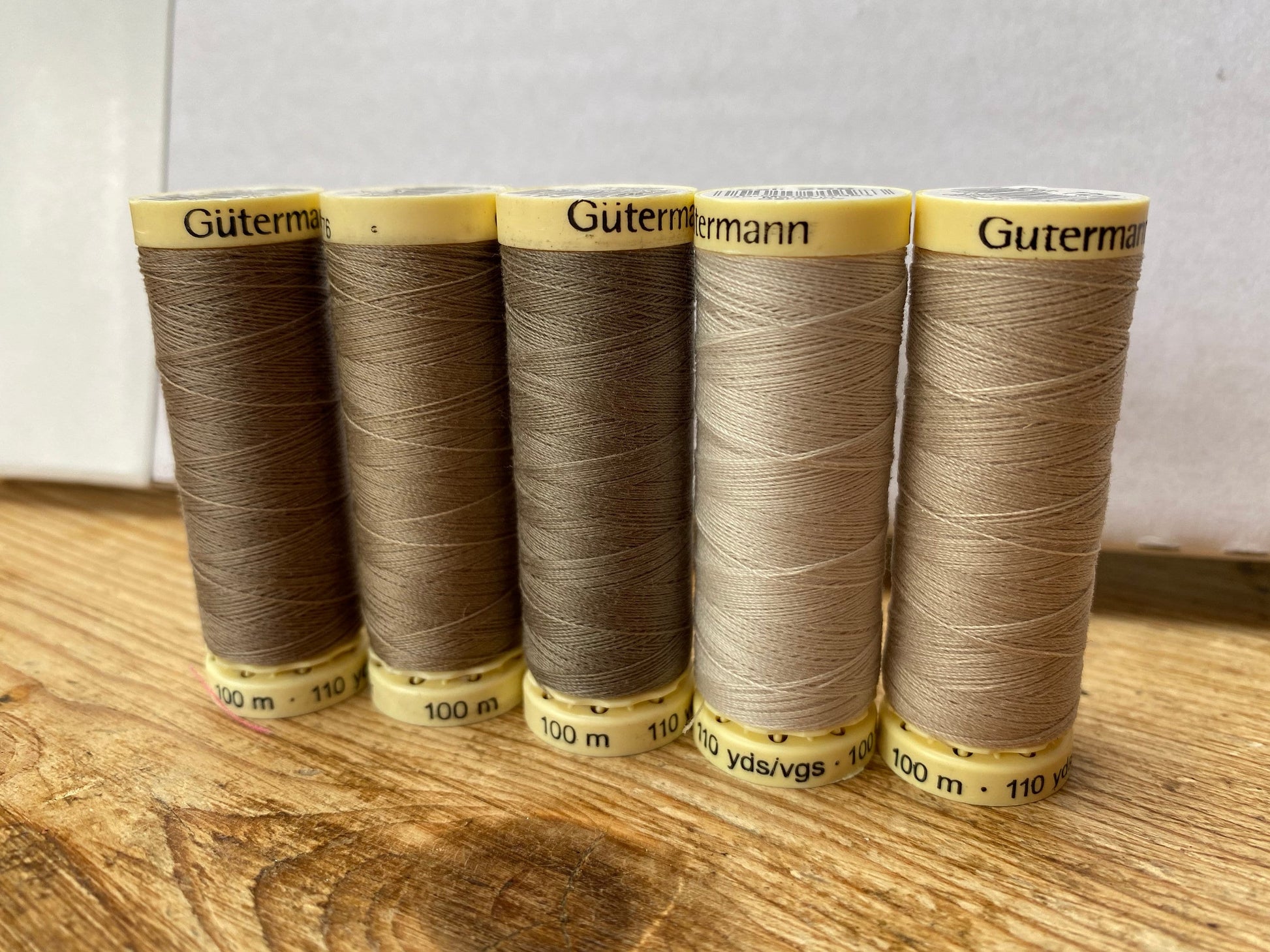 Gutterman sew all thread, 100% Polyester, 100metres, neutral threads