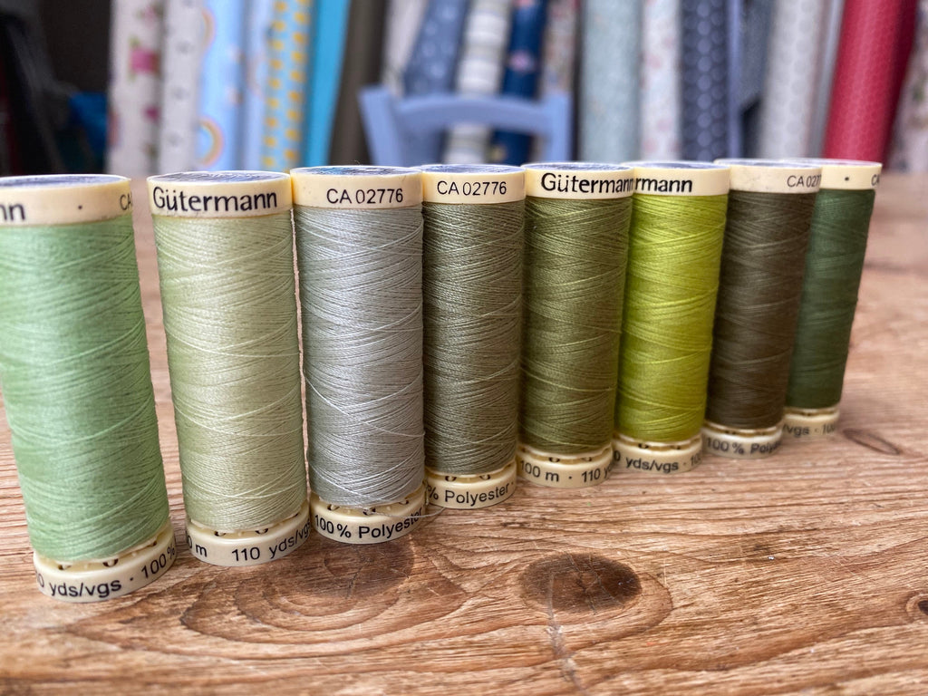 Gutterman sew all thread, 100% Polyester, 100metres, green