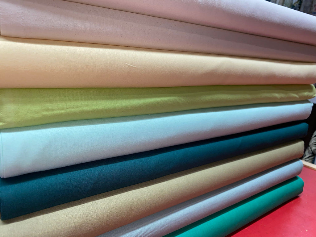 100% Cotton, Craft Cotton, Plain Fabrics, Colours, PER HALF METRE
