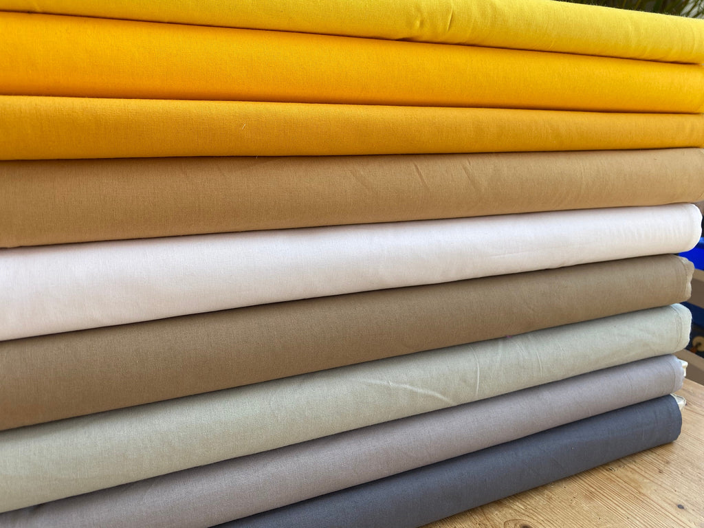 100% Cotton, Craft Cotton, Plain Fabrics, Colours, PER HALF METRE