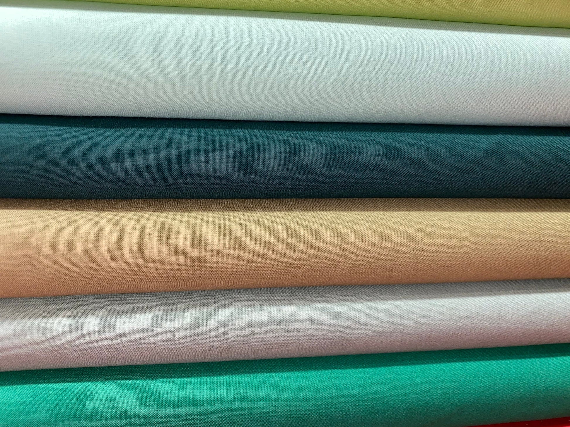 100% Cotton, Craft Cotton, Plain Fabrics, Colours, PER HALF METRE