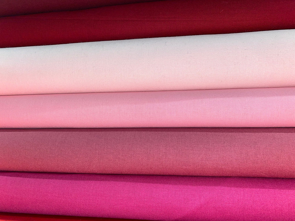 100% Cotton, Craft Cotton, Plain Fabrics, Colours, PER HALF METRE