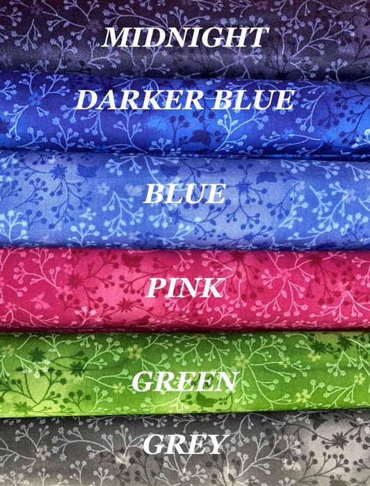 100% Cotton Fabric, 110cm width, Floral Print would be great for quilting