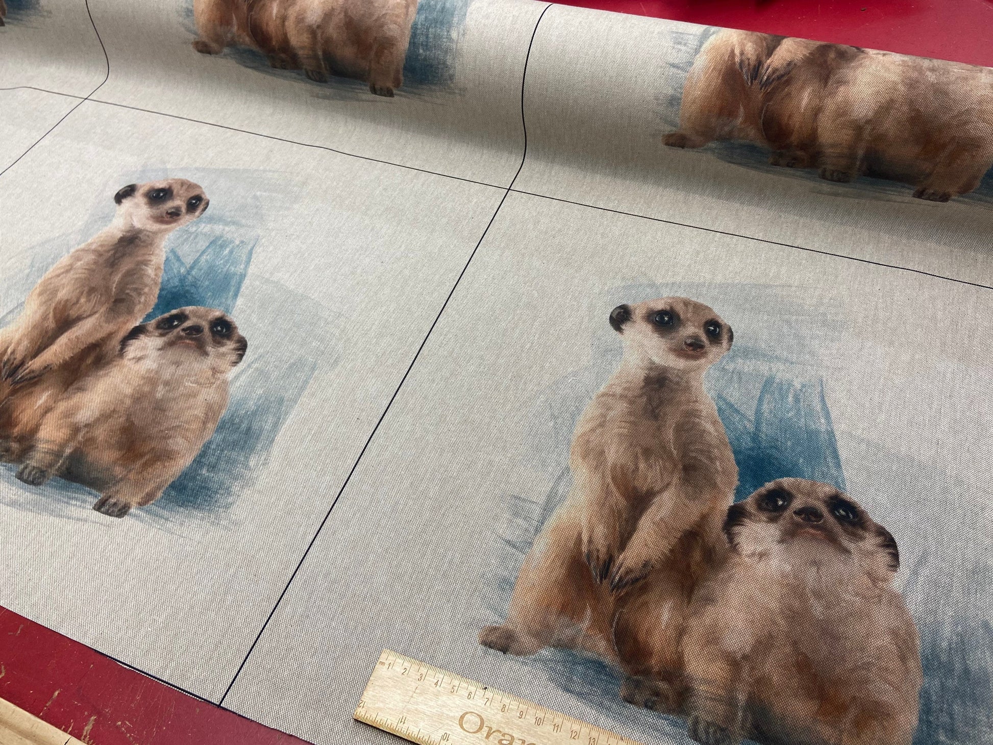 Meerkat Panel for cushion or bag, Animal, Animals, sold per panel