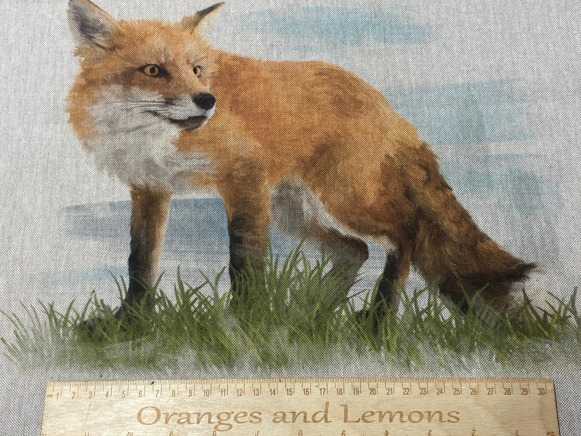 Fox Panel for cushion or bag, Animal, Animals, sold per panel