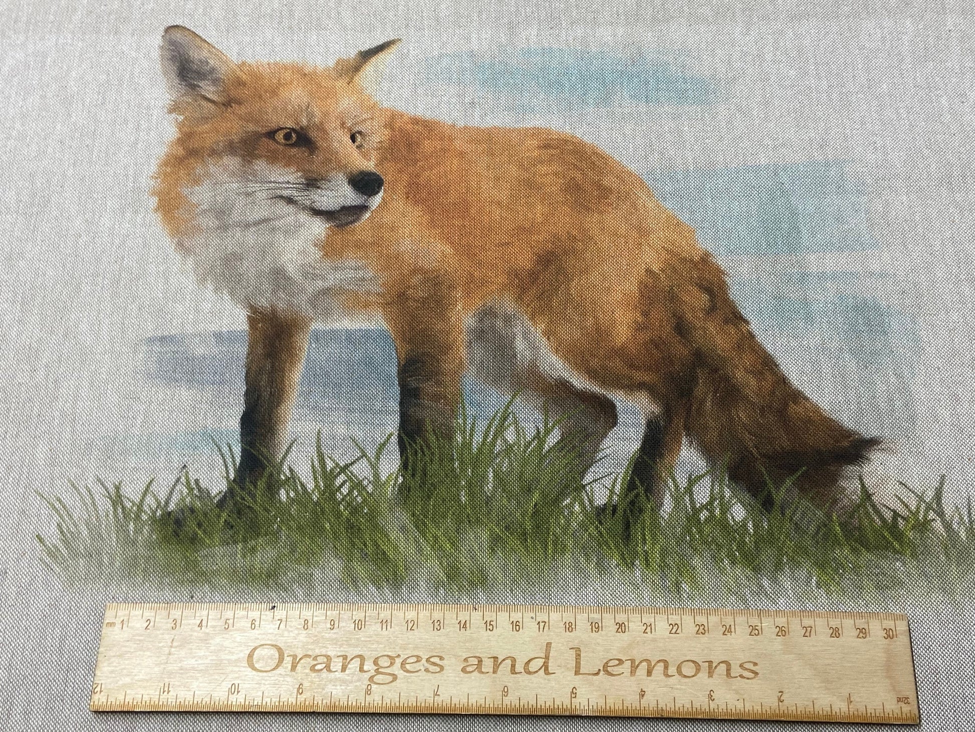 Fox Panel for cushion or bag, Animal, Animals, sold per panel