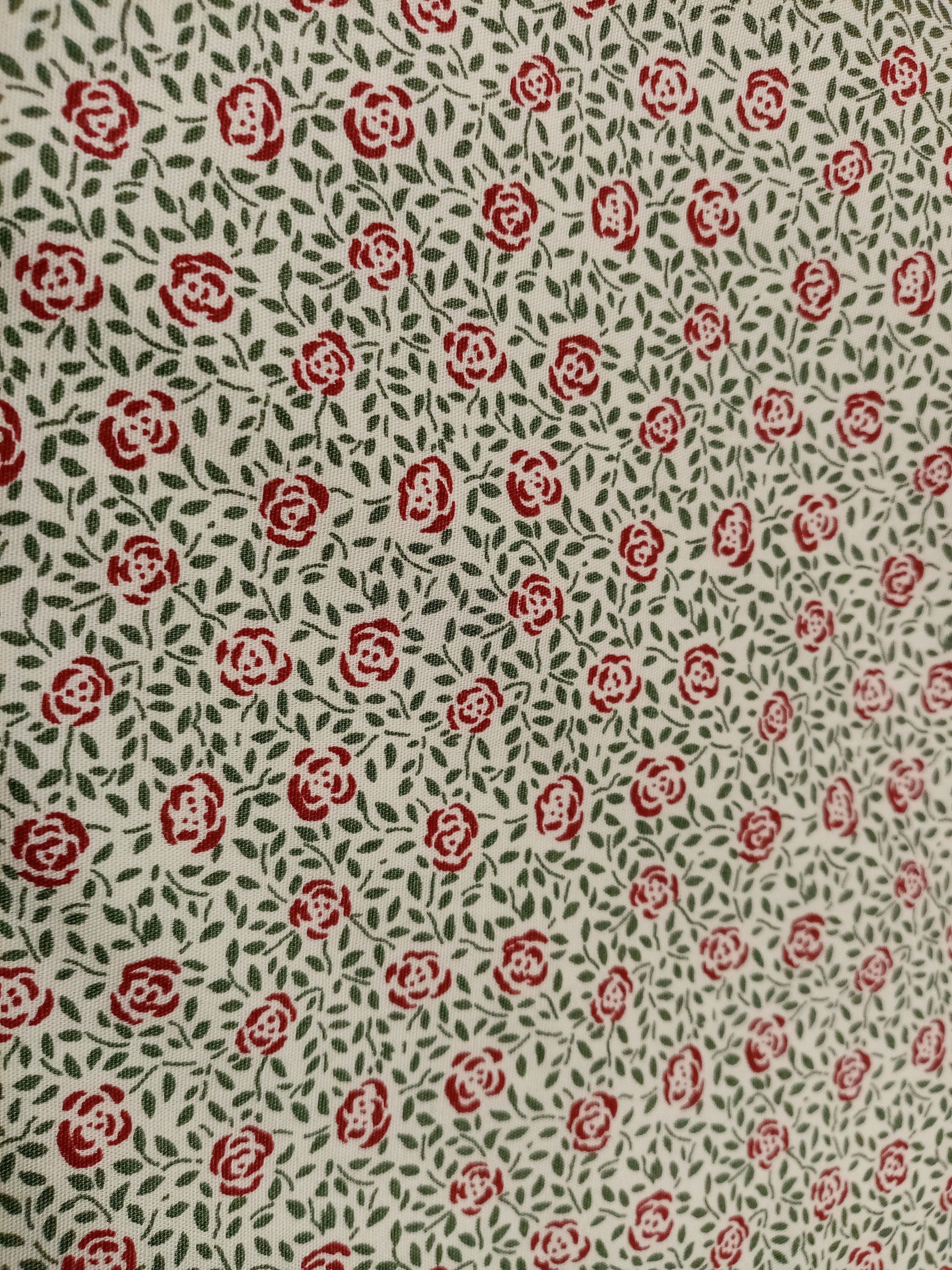 Flower Print Fabric, 110cm width, 100% Cotton, PER HALF METRE