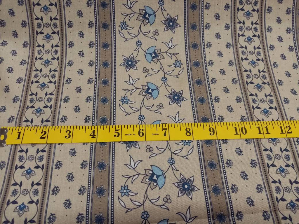 Waterproof Oilcloth Fabric, 100% Cotton, Teflon Coated, 140cm width, Floral print PER HALF METRE