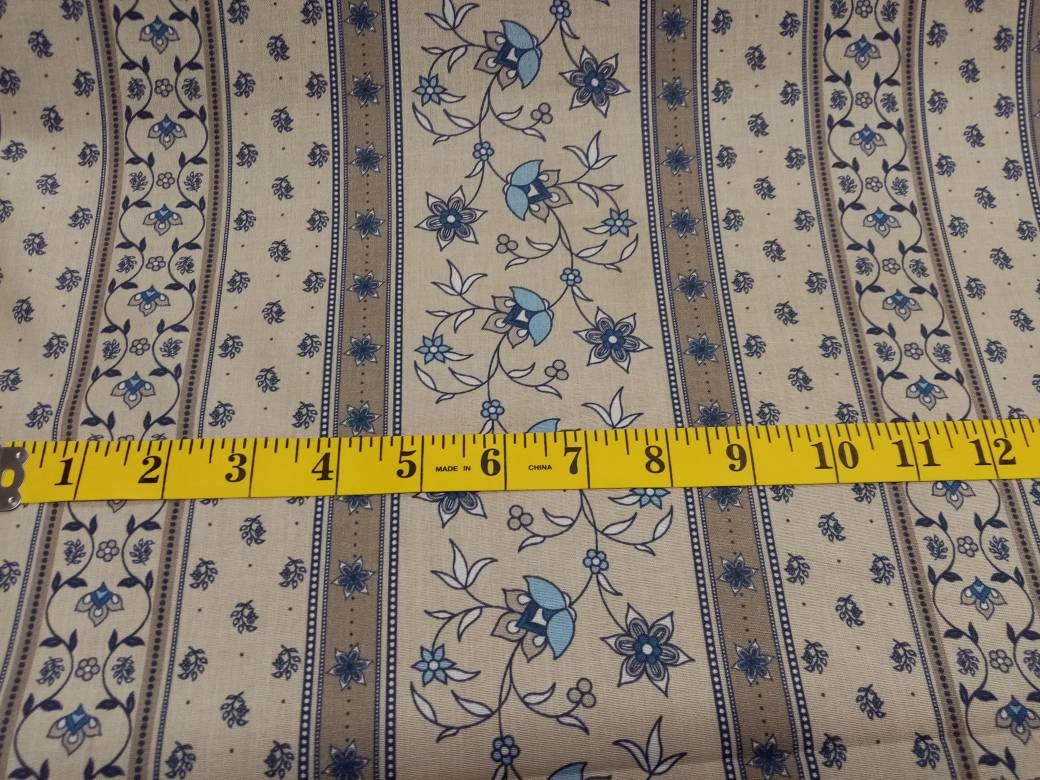 Waterproof Oilcloth Fabric, 100% Cotton, Teflon Coated, 140cm width, Floral print PER HALF METRE