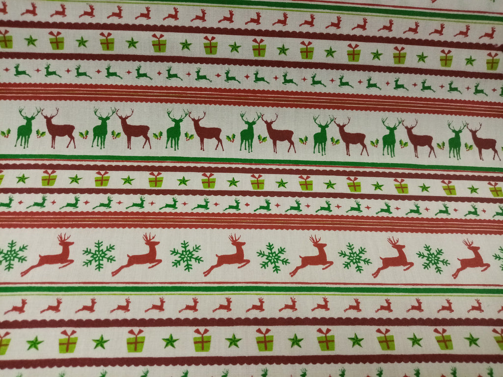 Christmas Print Fabric, Poly Cotton PER HALF METRE