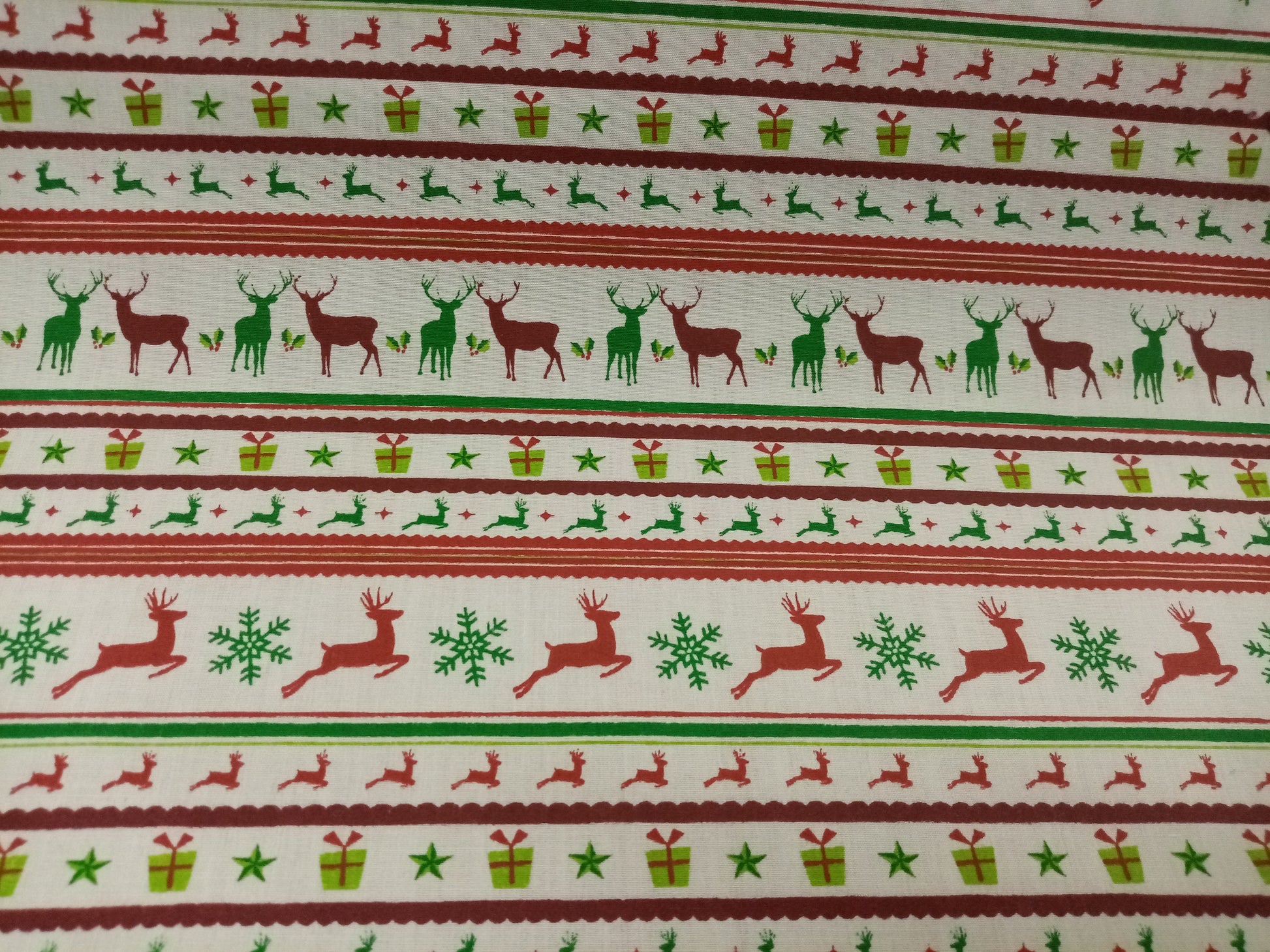 Christmas Print Fabric, Poly Cotton PER HALF METRE