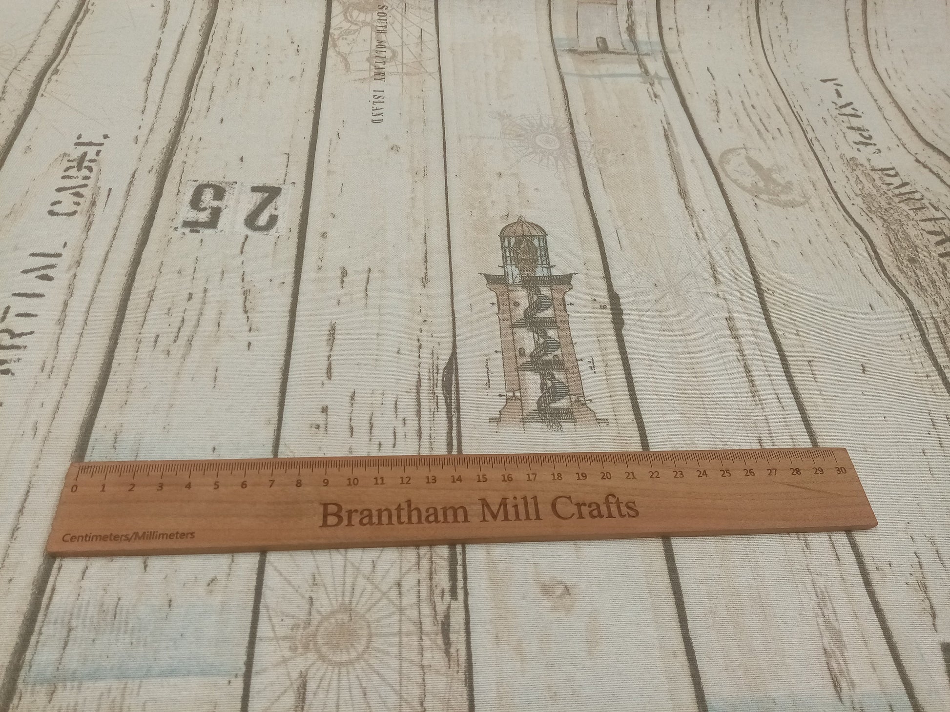 Nautical Print Fabric, sewing, crafts, PER HALF METRE