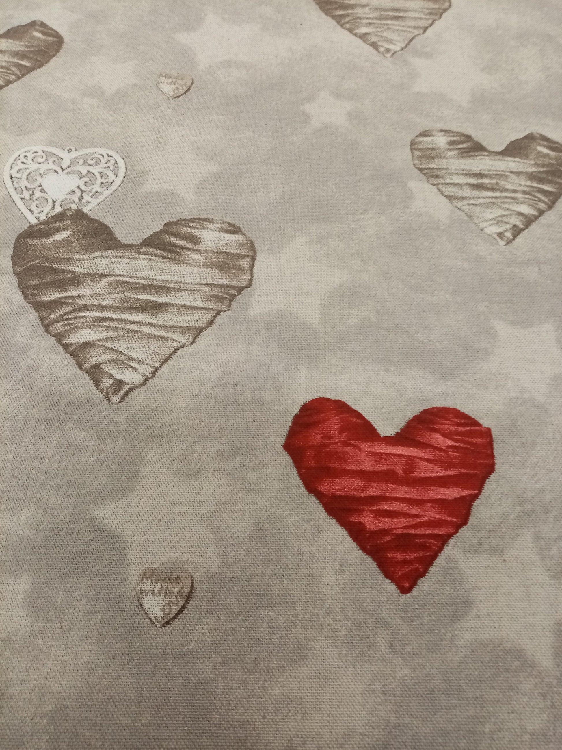 Heart Fabric PER HALF METRE