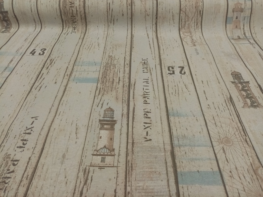 Nautical Print Fabric, sewing, crafts, PER HALF METRE