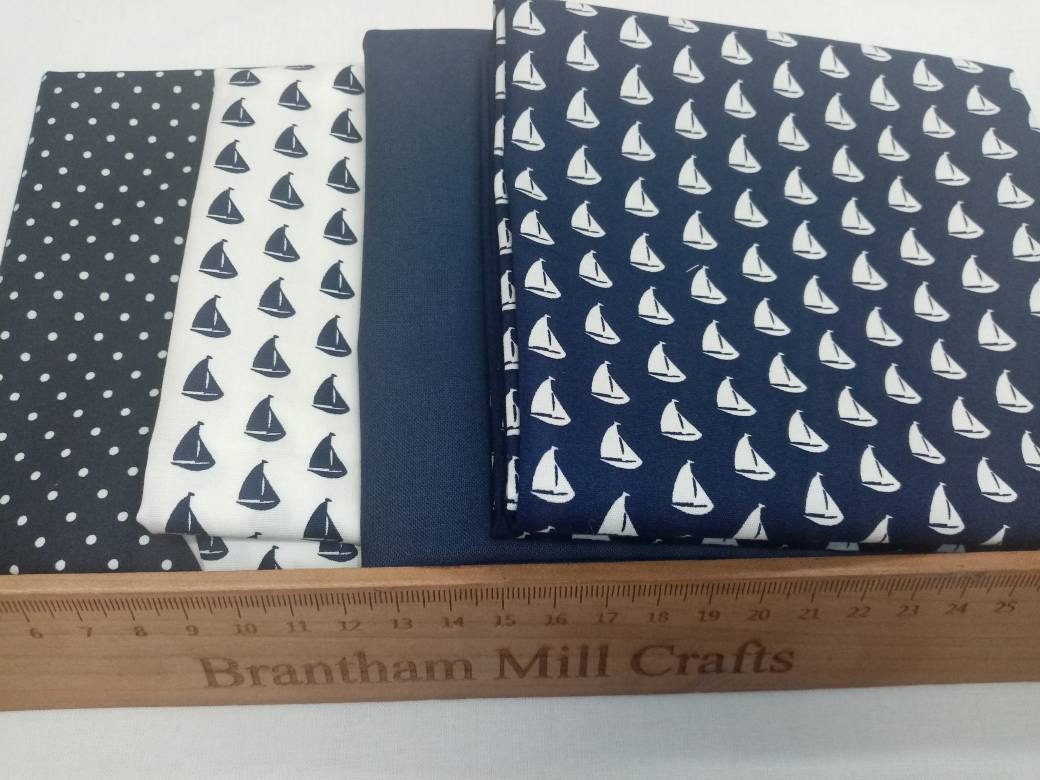 Little Boats Cotton Fat Quarter Bundle