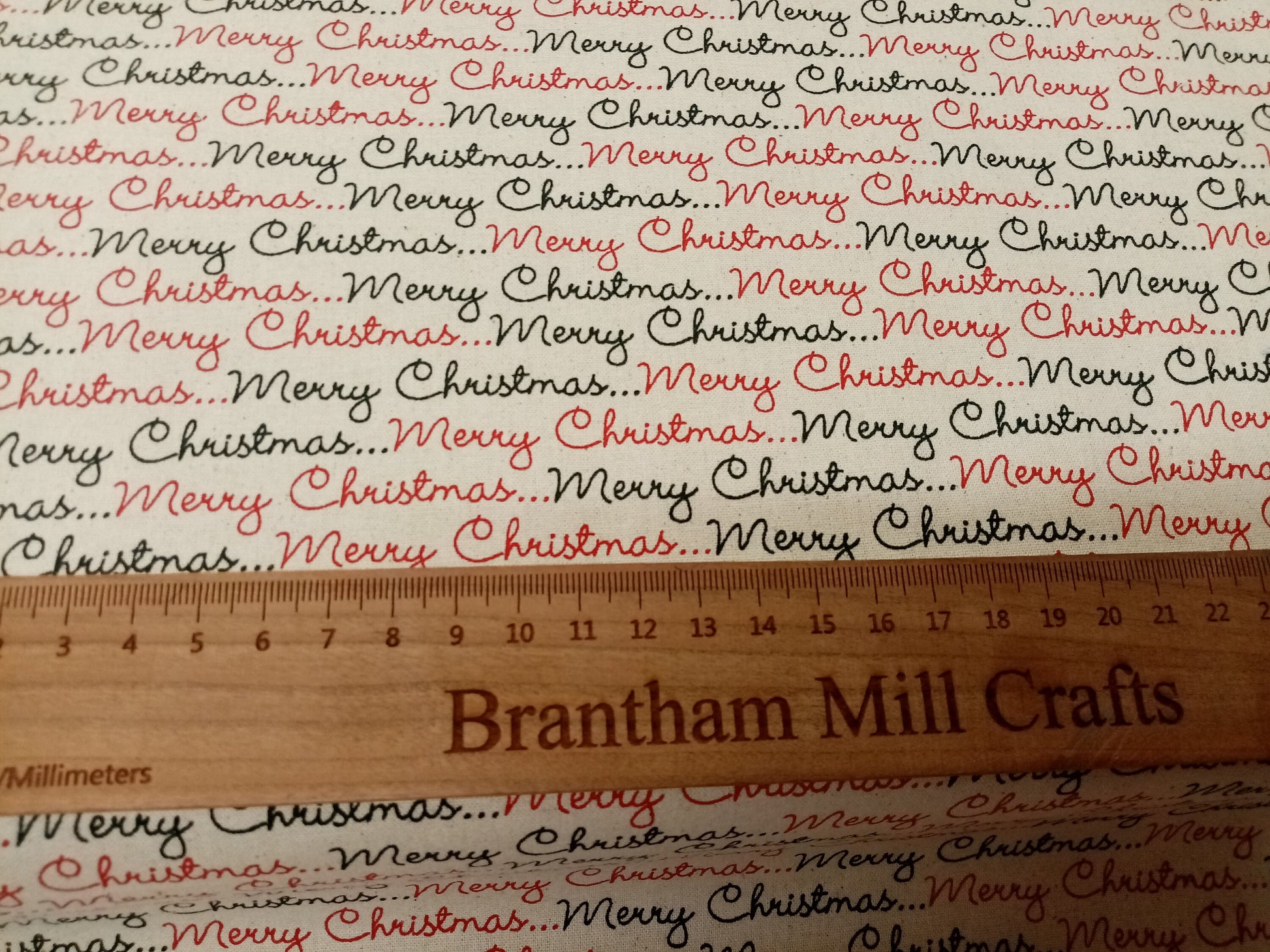 Merry Christmas, 100% Cotton Fabric, 110cm width
