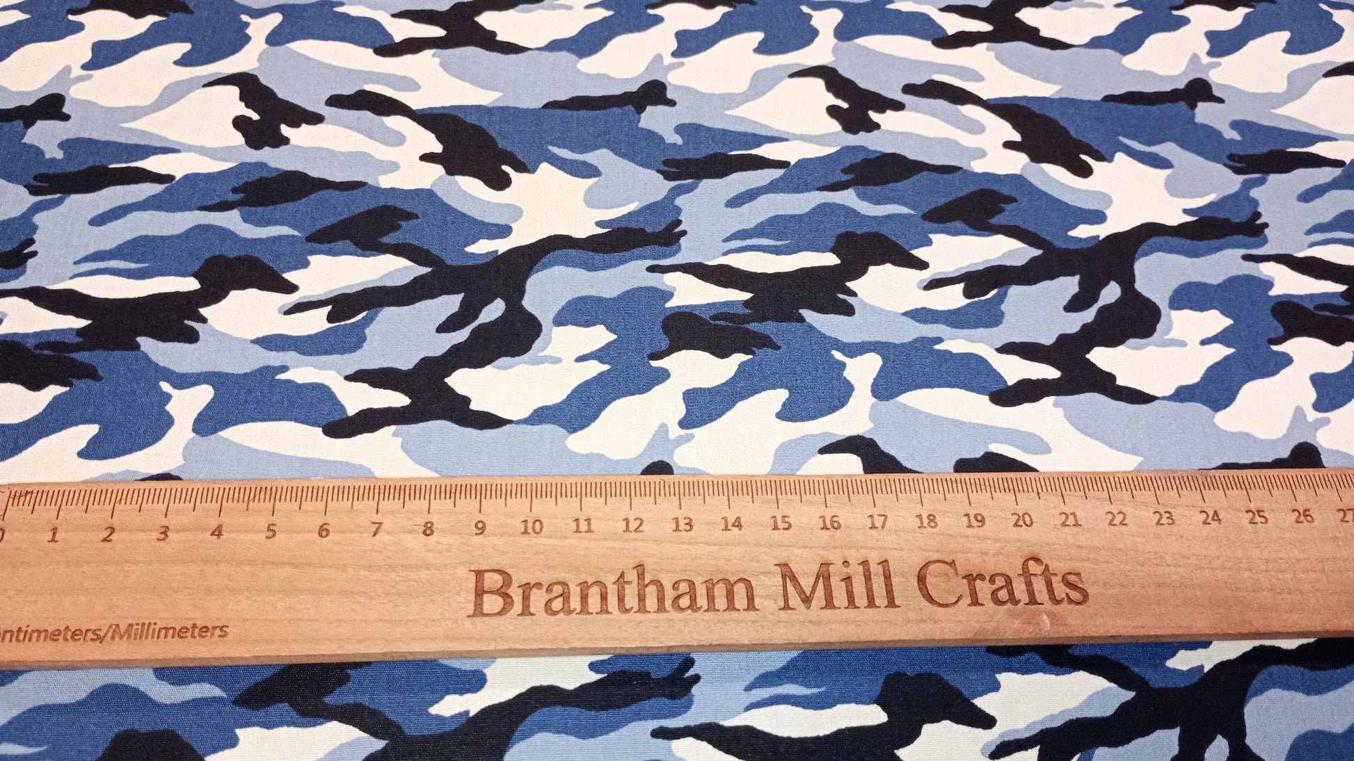 Rose & Hubble, Urban Camouflage Fabric, 110cm width, 100% Cotton Poplin PER HALF METRE