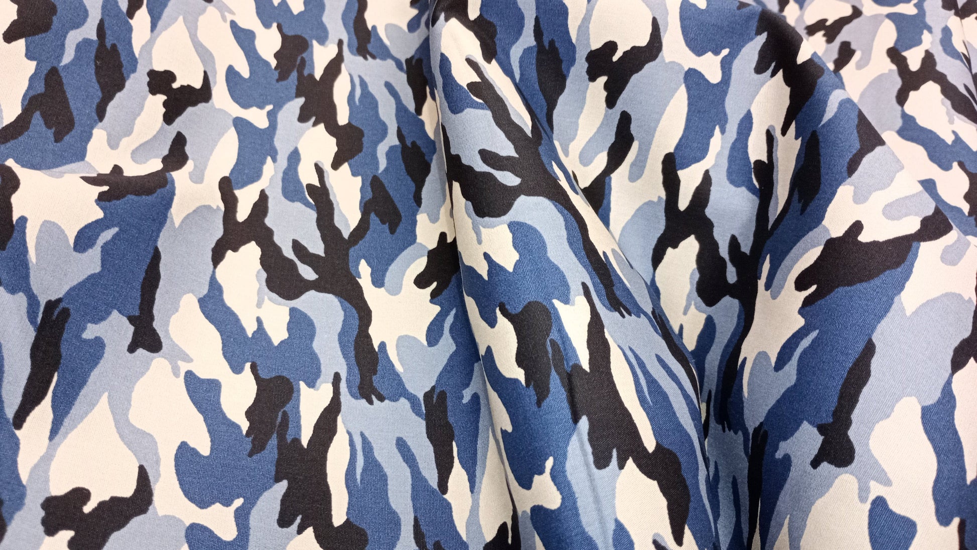 Rose & Hubble, Urban Camouflage Fabric, 110cm width, 100% Cotton Poplin PER HALF METRE