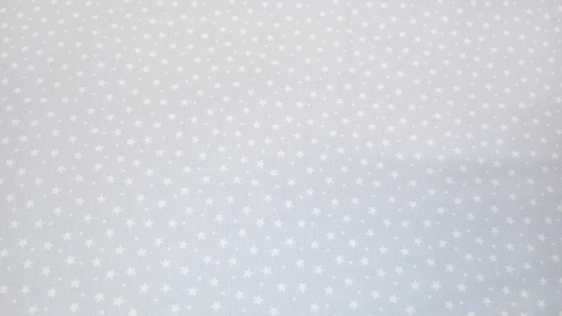 Rose & Hubble, Powder Blue Star Fabric, 110cm width, 100% Cotton Poplin PER HALF METRE