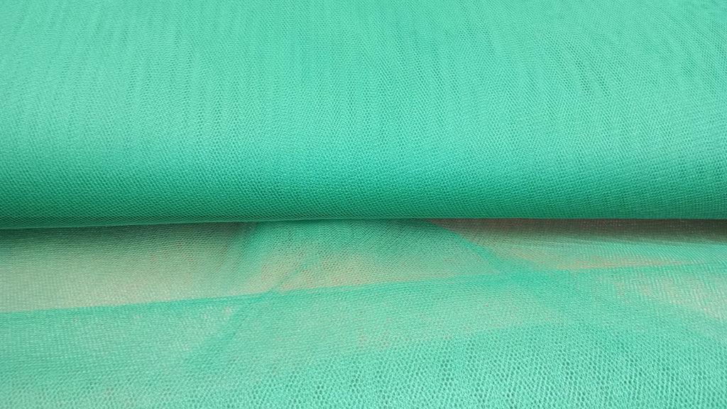 Nylon Net, Green, 150cm width, 100% Nylon Net PER HALF METRE