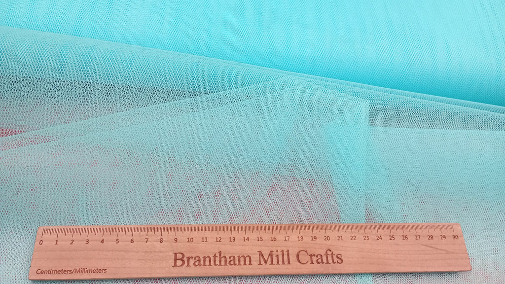 Nylon Net, Turquoise, 150cm width, 100% Nylon Net PER HALF METRE
