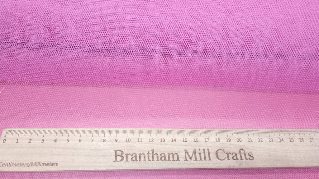 Nylon Net, Pink, 150cm width, 100% Nylon Net PER HALF METRE