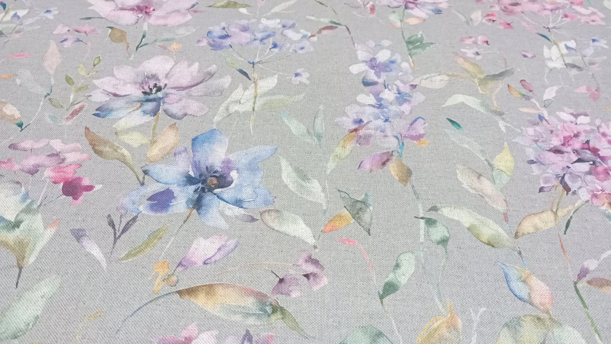 Floral Fabric, Recycled Cotton, Organic Linen, PER HALF METRE