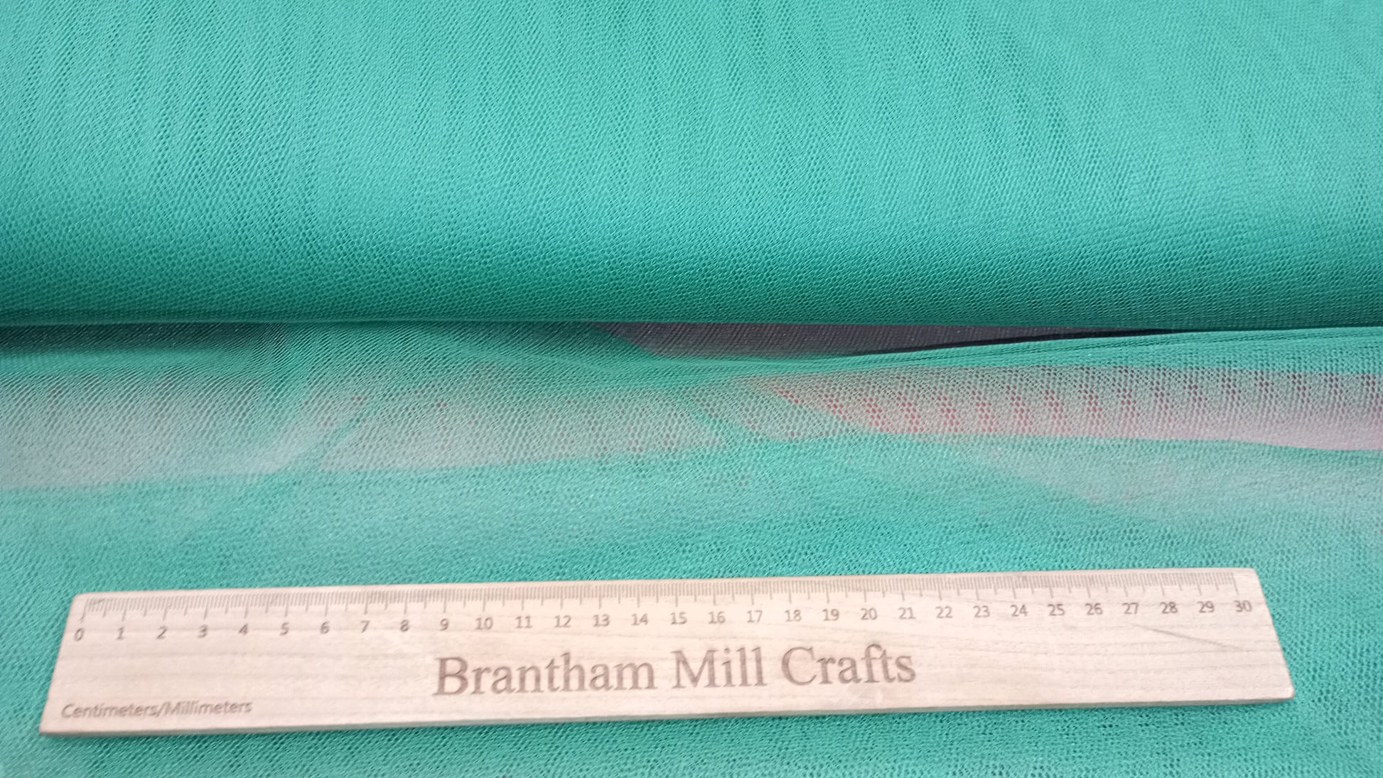 Nylon Net, Green, 150cm width, 100% Nylon Net PER HALF METRE