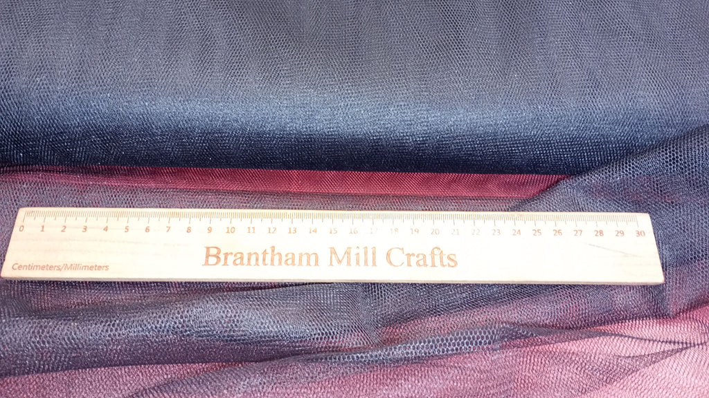 Nylon Net, Black, 150cm width, 100% Nylon Net PER HALF METRE