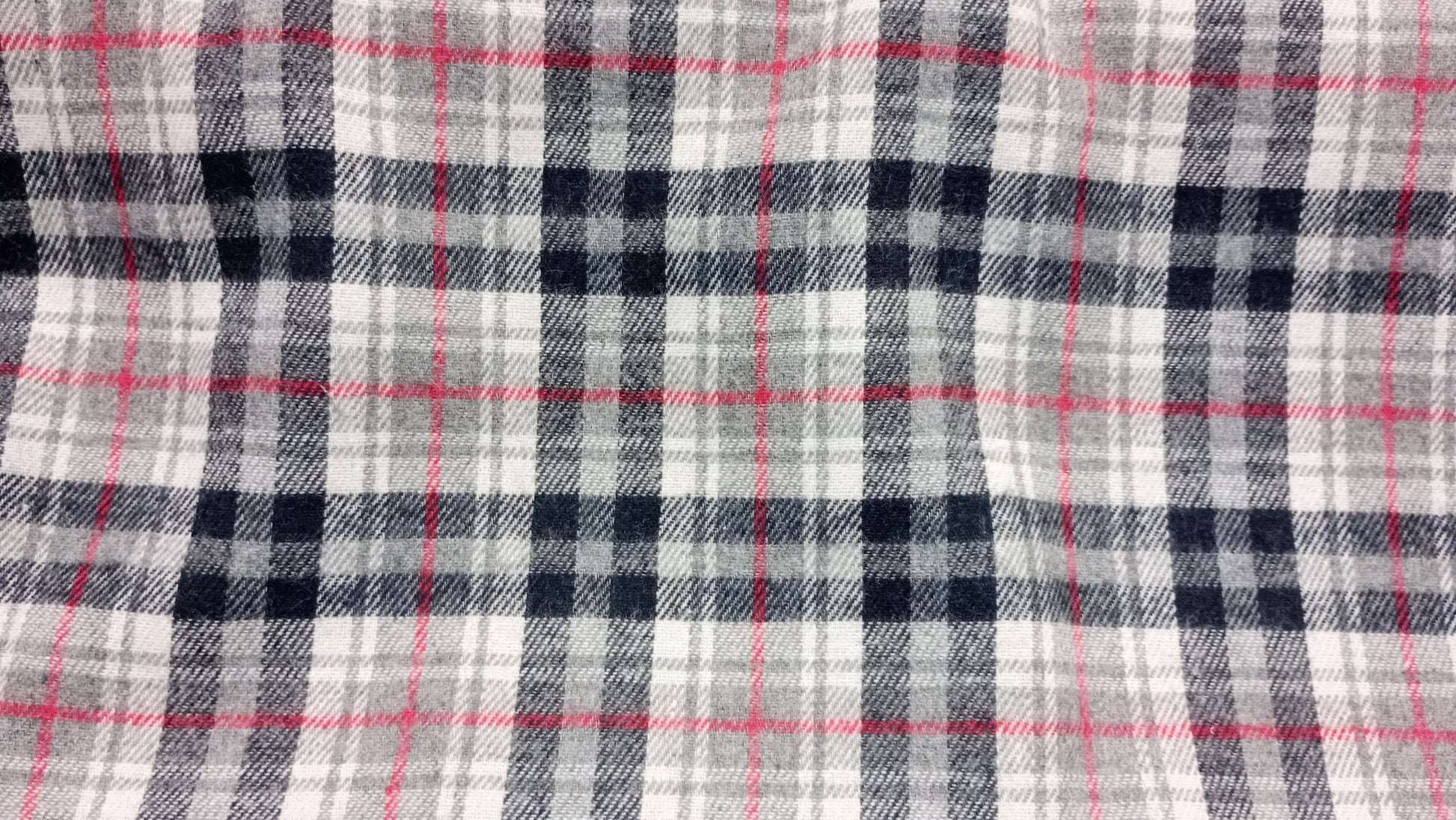 Brush Checked Fabric, 145cm width. PER HALF METRE