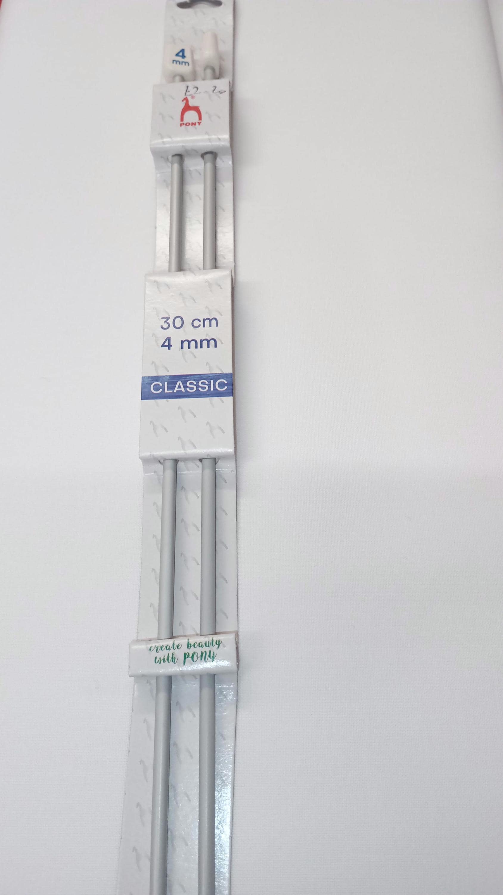 Pony 4 mm, 30cm Knitting Needles