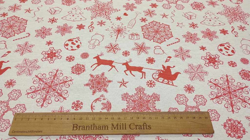 Christmas Print fabric PER HALF METRE