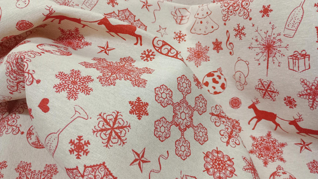 Christmas Print fabric PER HALF METRE