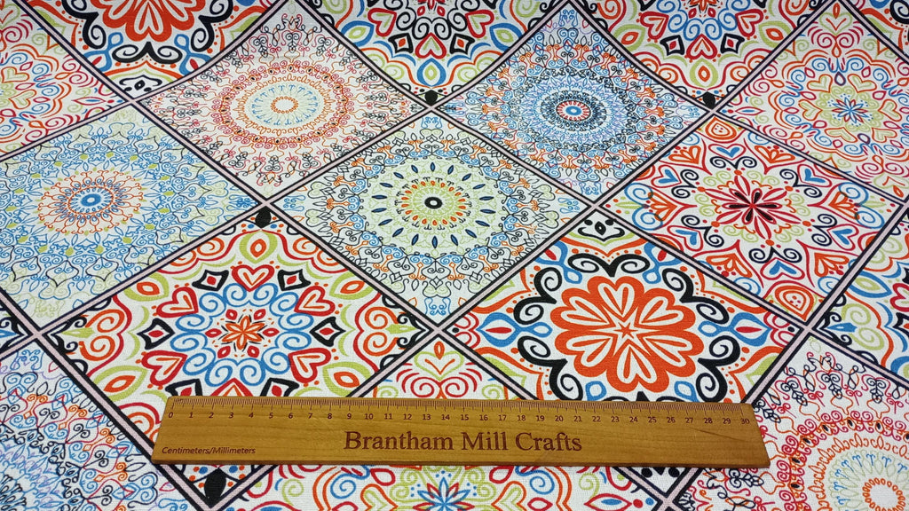 Plain panama fabric, beige linen look, 140cm width, Fabric PER HALF METRE