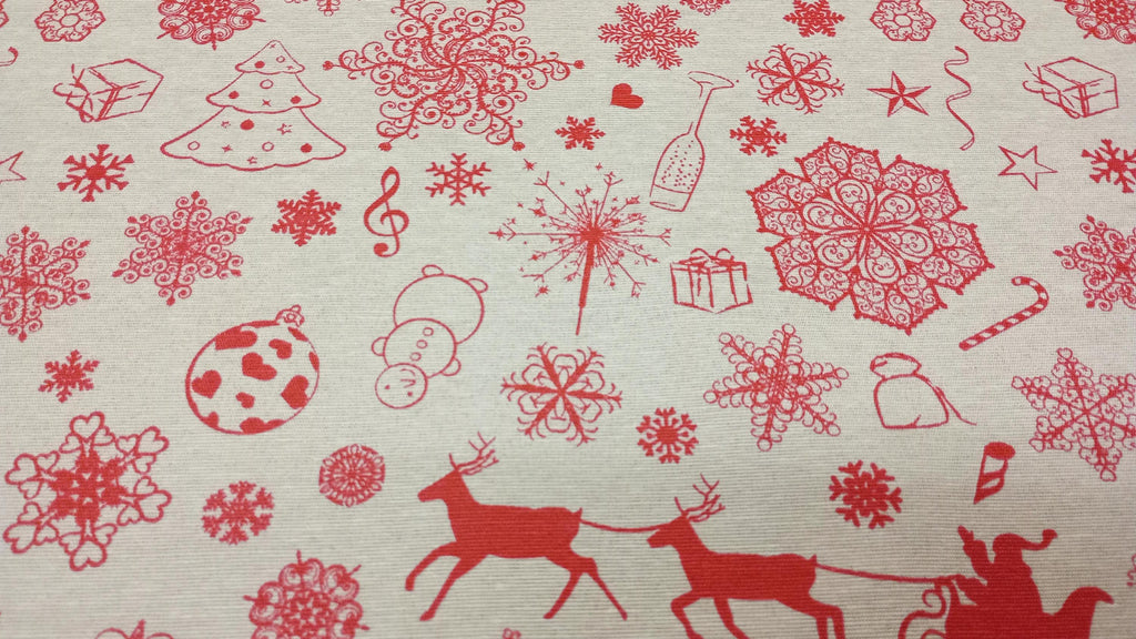 Christmas Print fabric PER HALF METRE