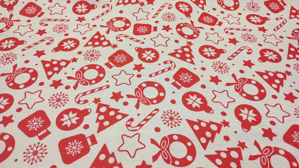 Christmas Print fabric PER HALF METRE