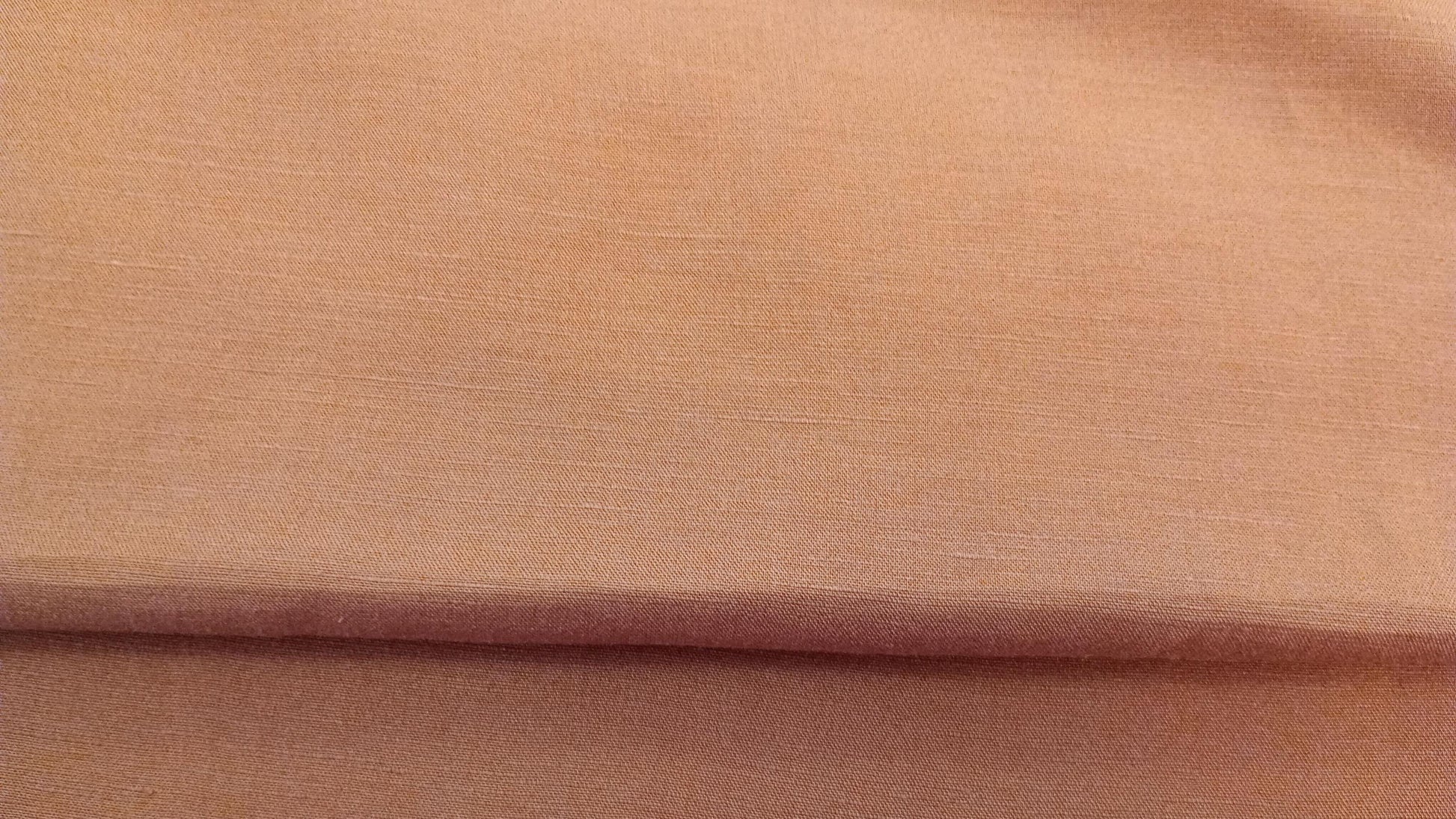 Pumpkin Linen/ Viscose Fabric, PER HALF METRE