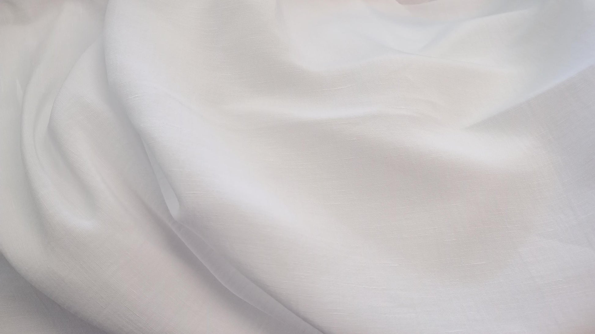 White Linen/ Viscose Fabric, PER HALF METRE