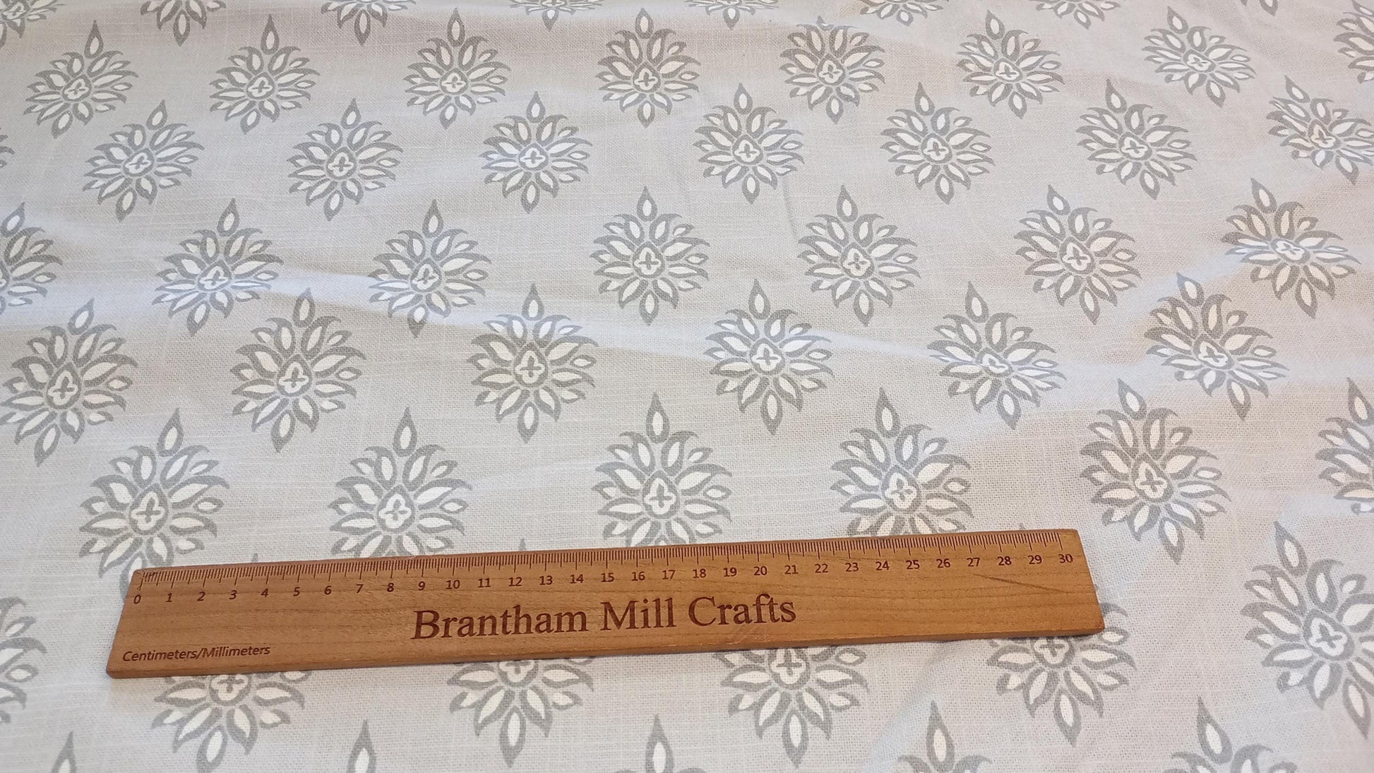 Grey print Fabric PER HALF METRE