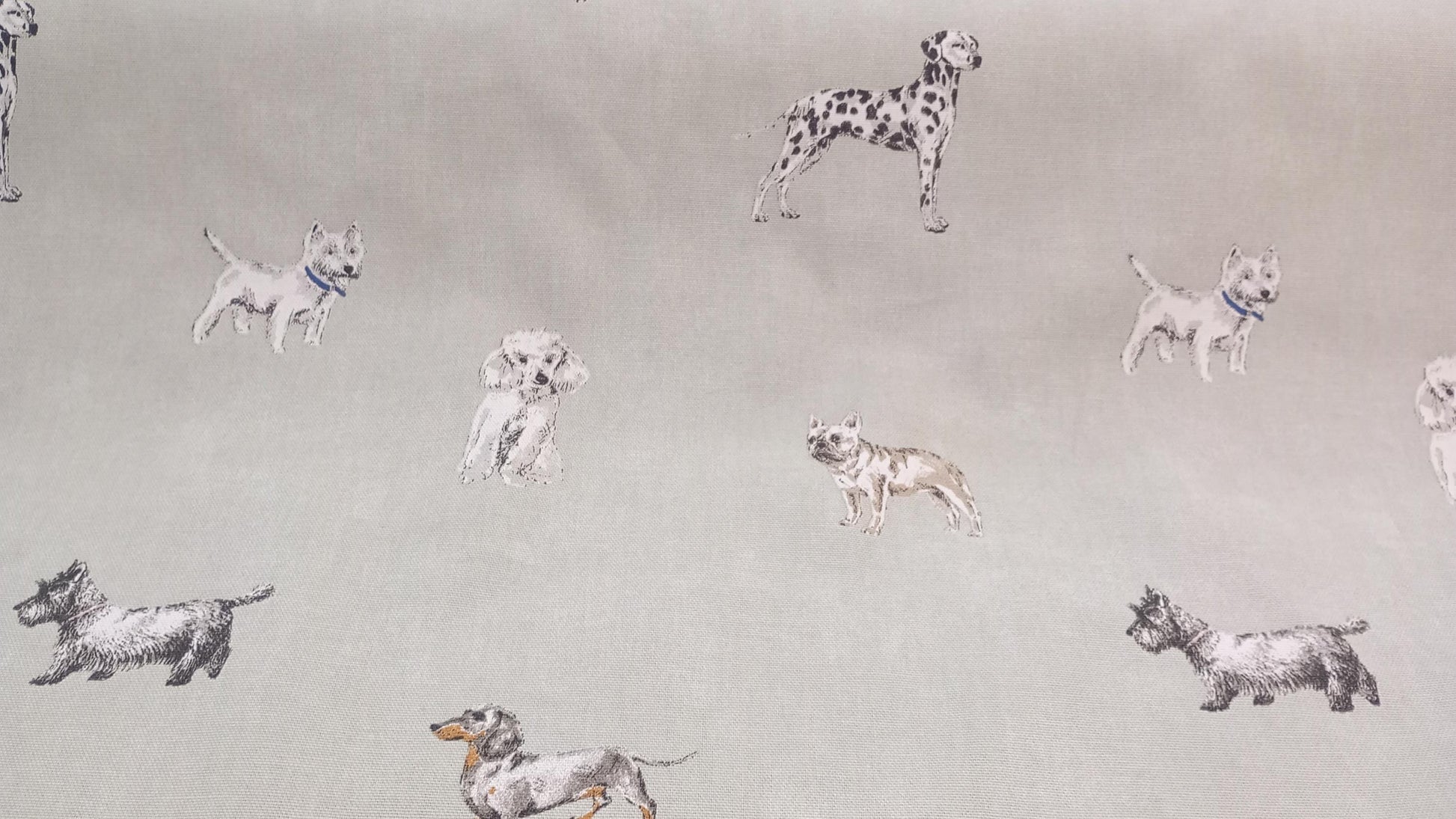 Dog Fabric, PER HALF METRE