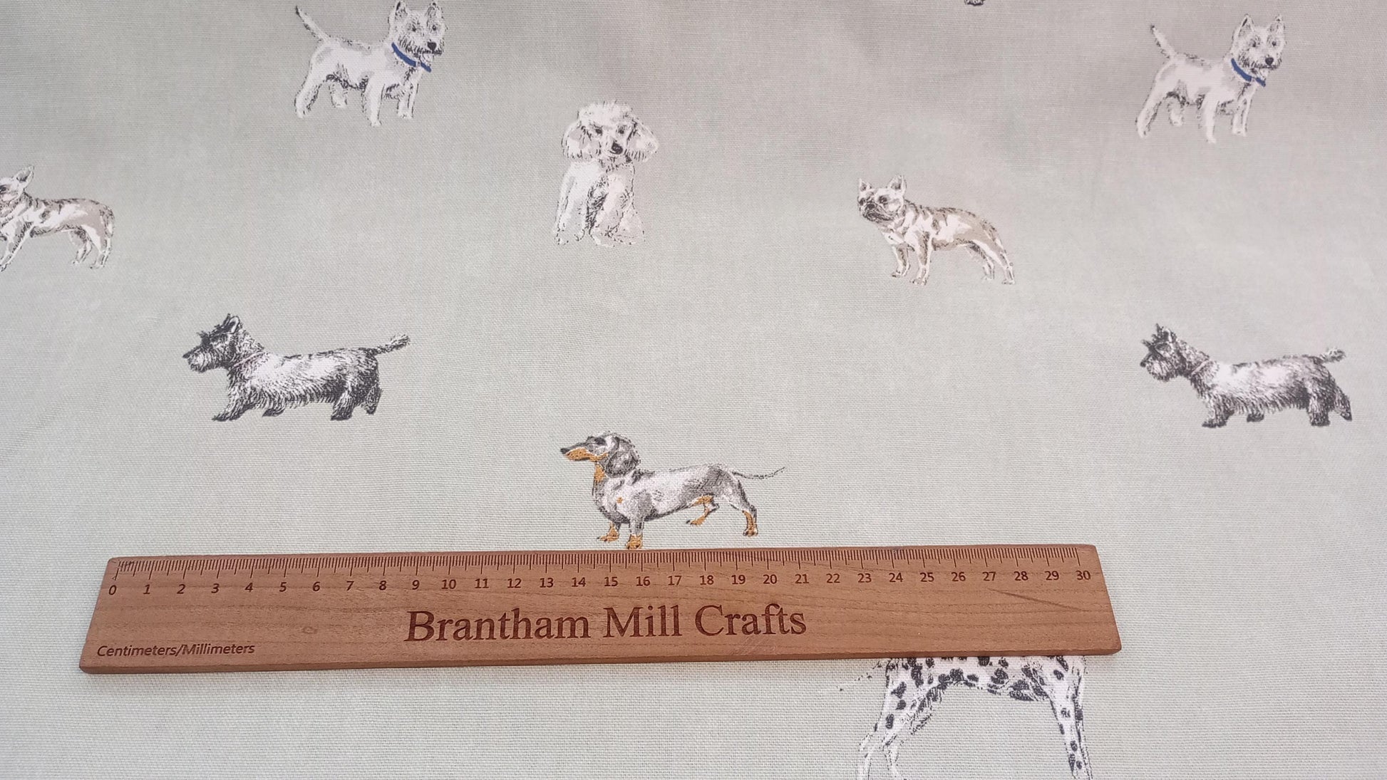 Dog Fabric, PER HALF METRE