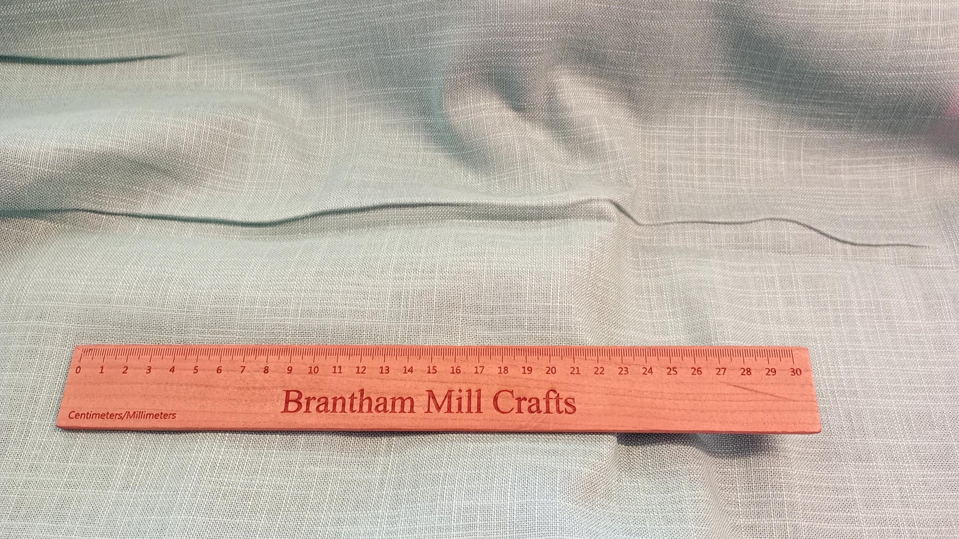 Eau De Nil Linen Viscose Fabric, PER HALF METRE