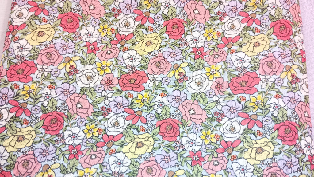 Tiny Floral Print Cotton Fat Quarter Bundle with 2 metres of ribbon